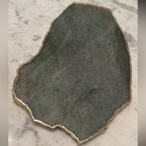Green marble Anthropologie cheeseboard